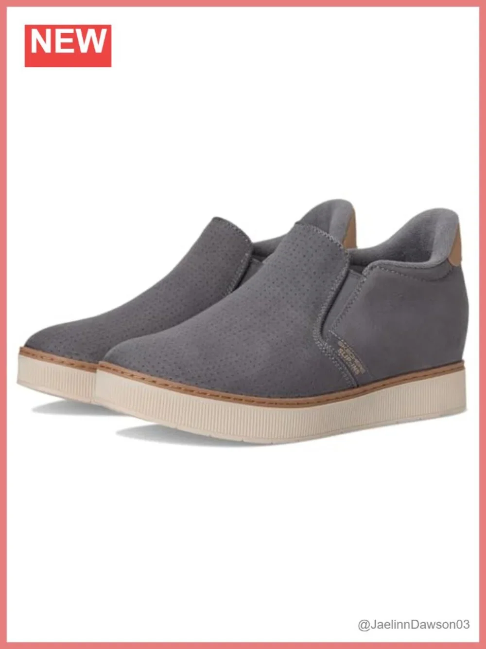 Women's Hands Free Slip-on Loafers, Memory Foam Vegan Faux Suede